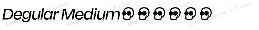 Degular Medium字体转换